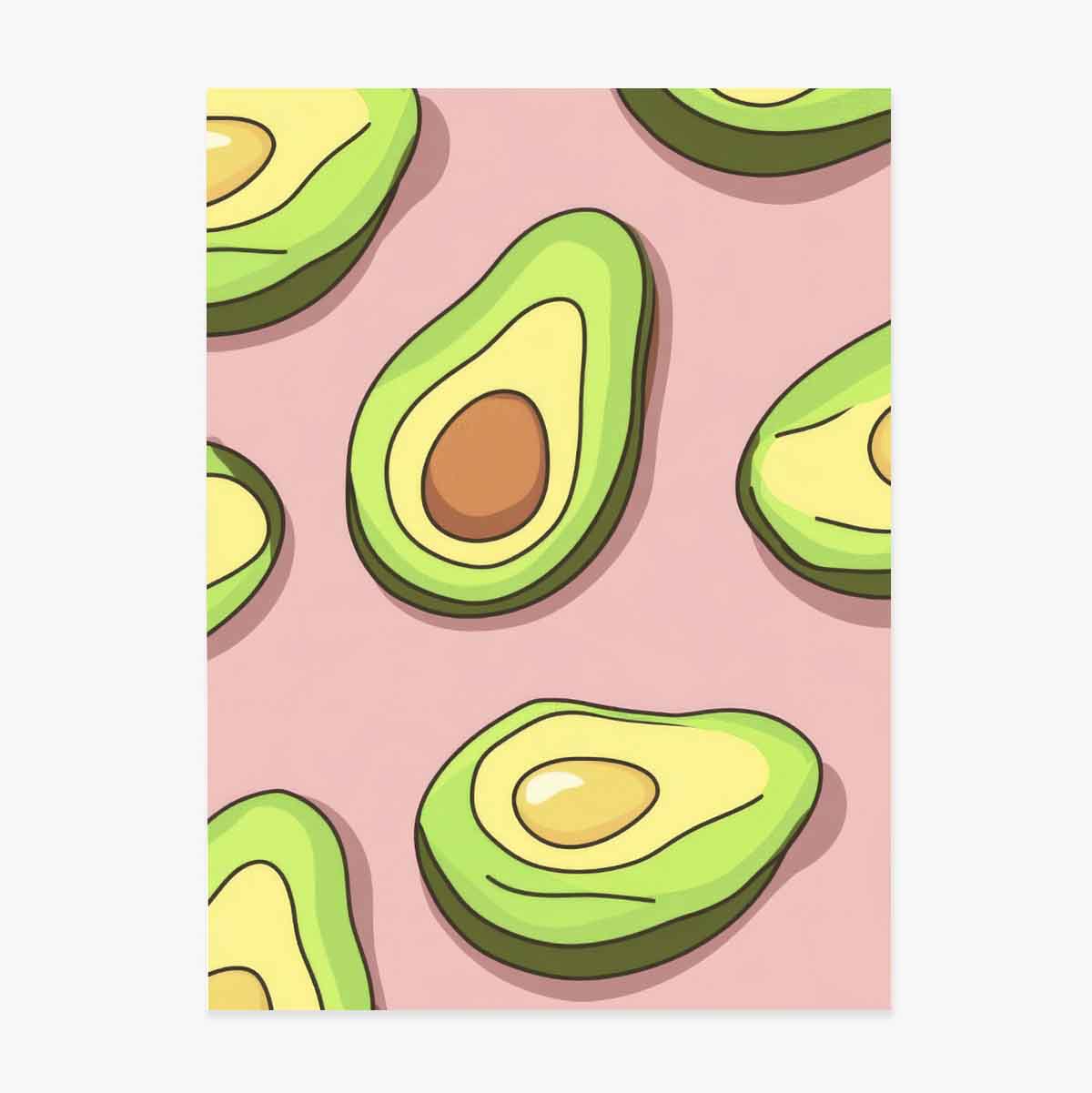 Póster del aguacate