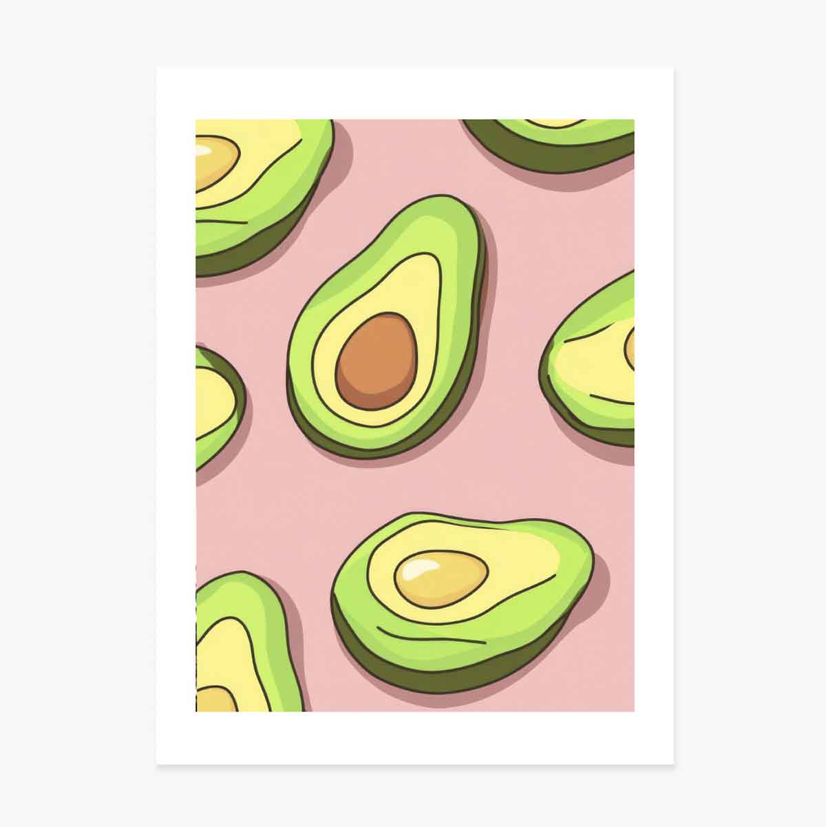 Póster del aguacate