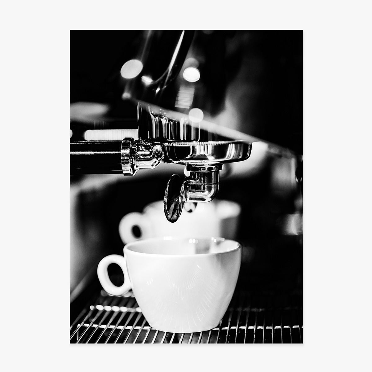 Póster «Black and white coffee time»