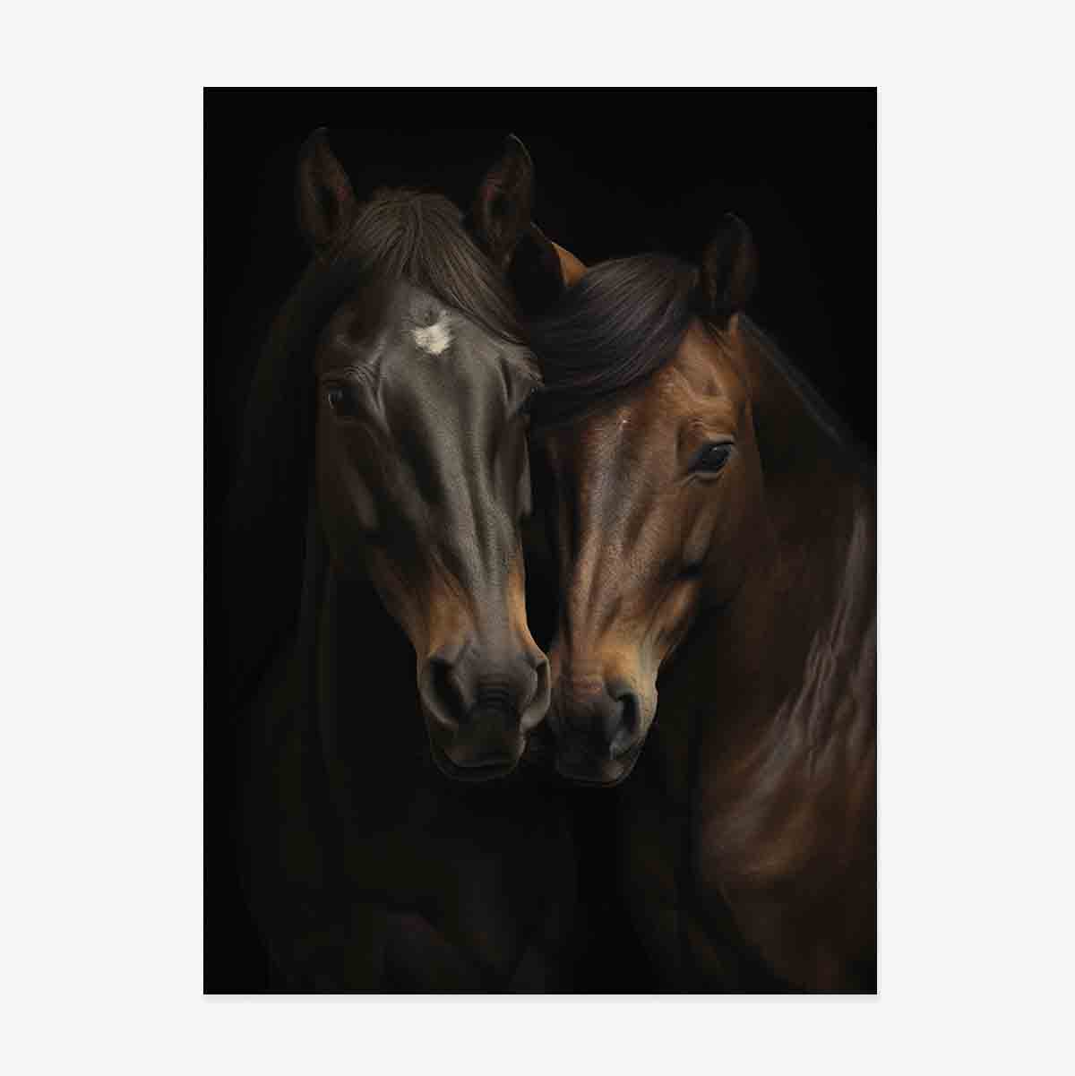 Póster de caballos