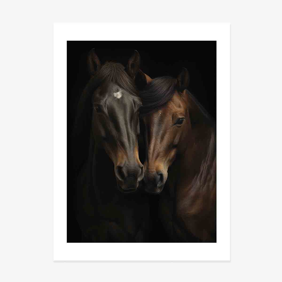 Póster de caballos