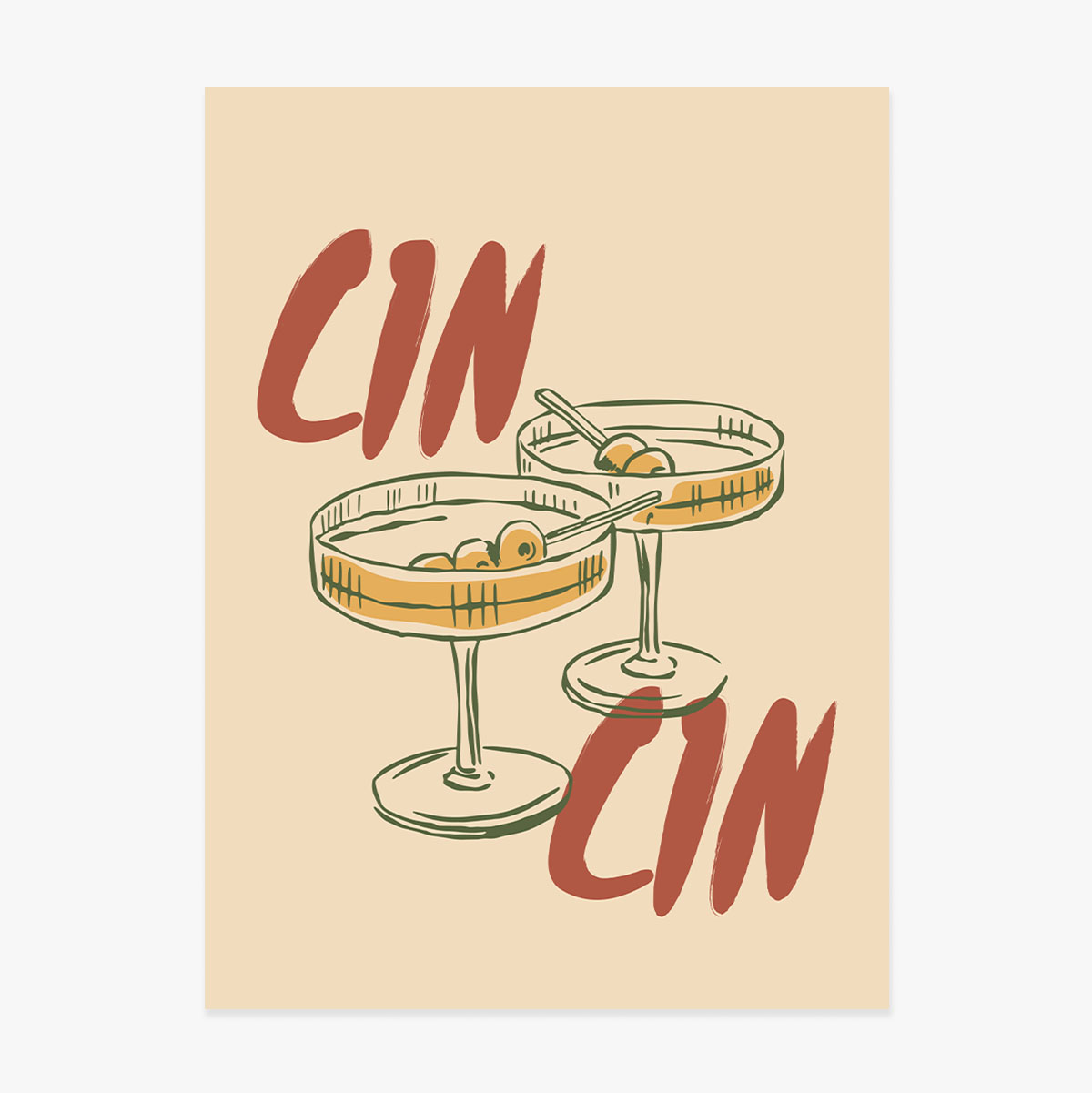 Cartel «Cin cin»