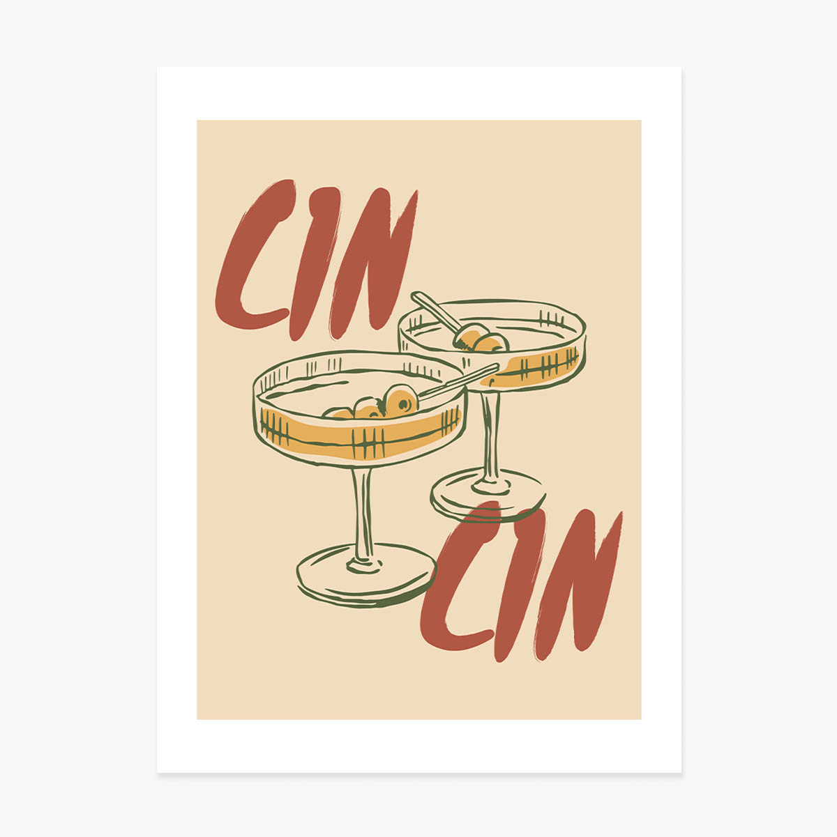 Cartel «Cin cin»