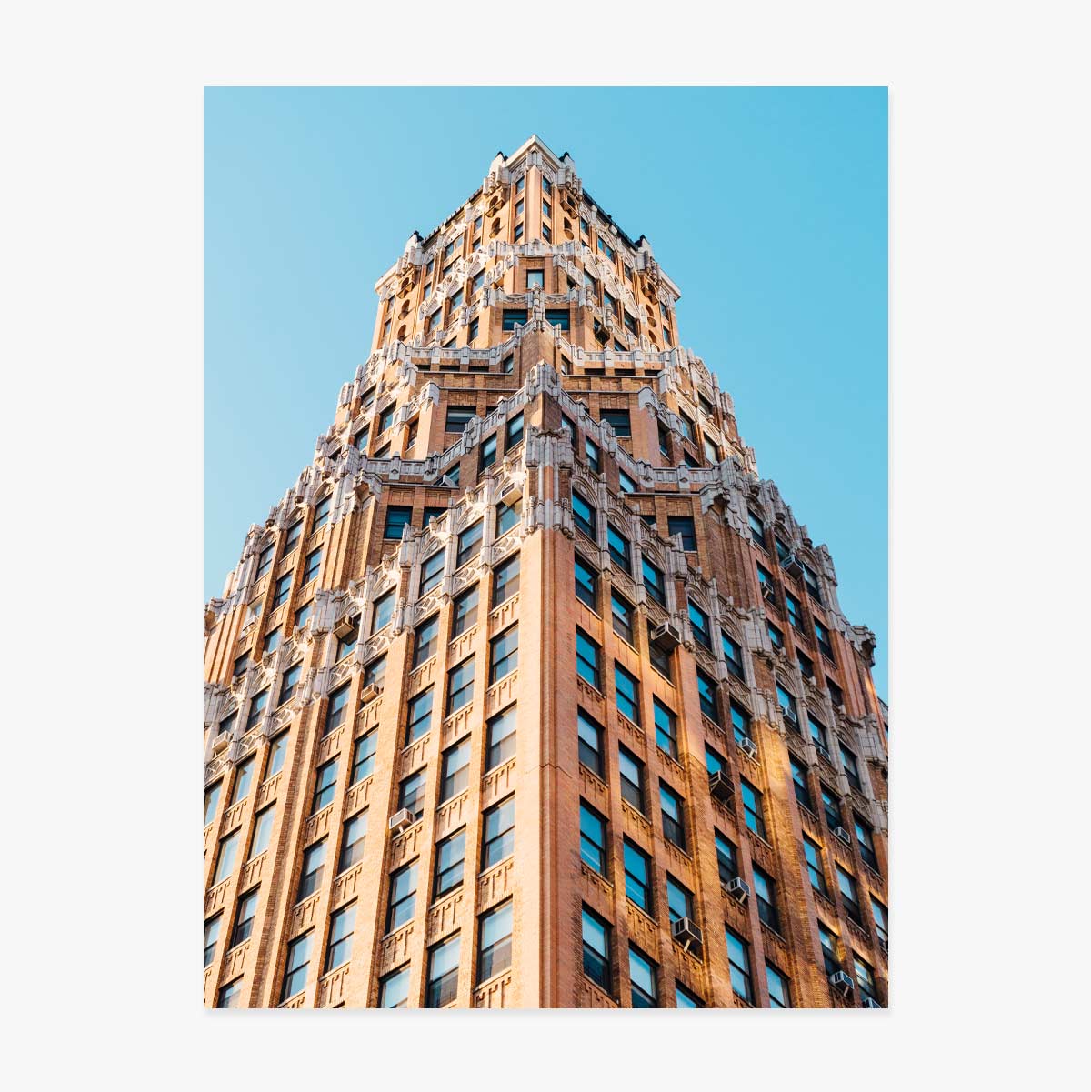 Póster de un edificio de Nueva York