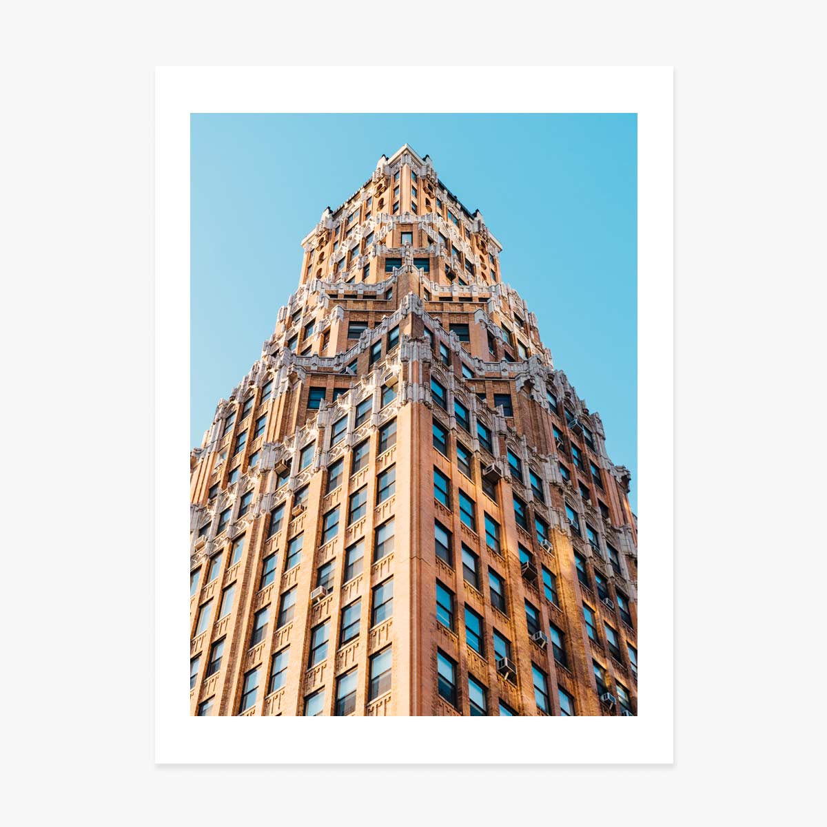 Póster de un edificio de Nueva York