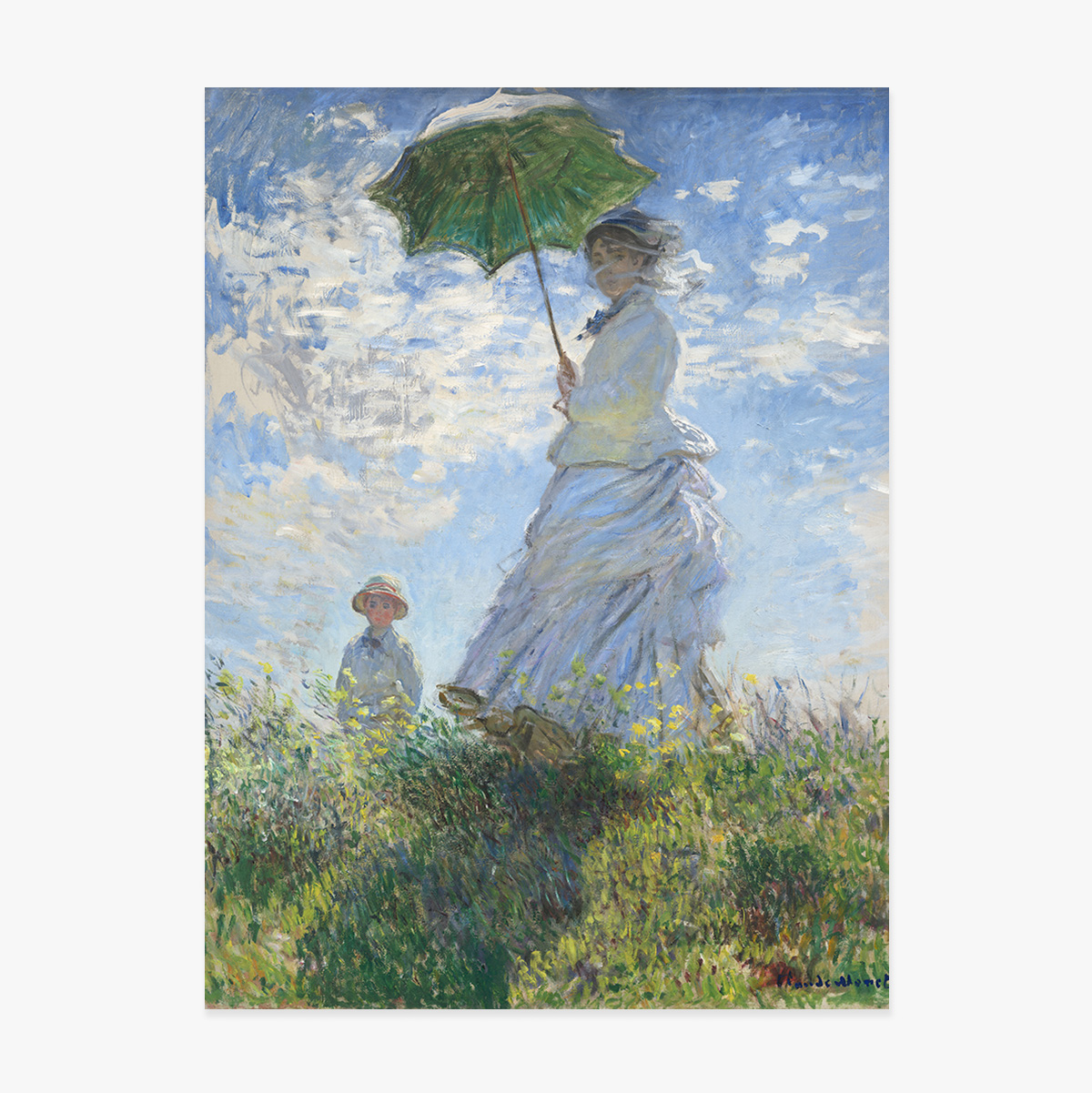 Póster de Claude Monet, «Mujer con paraguas», 1875