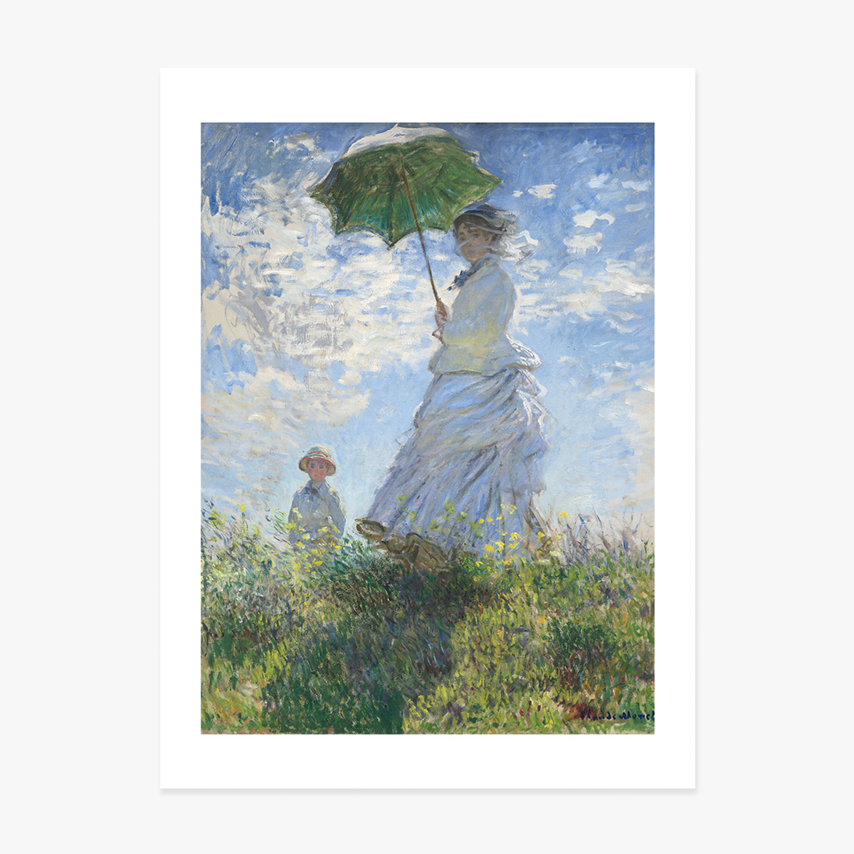 Póster de Claude Monet, «Mujer con paraguas», 1875