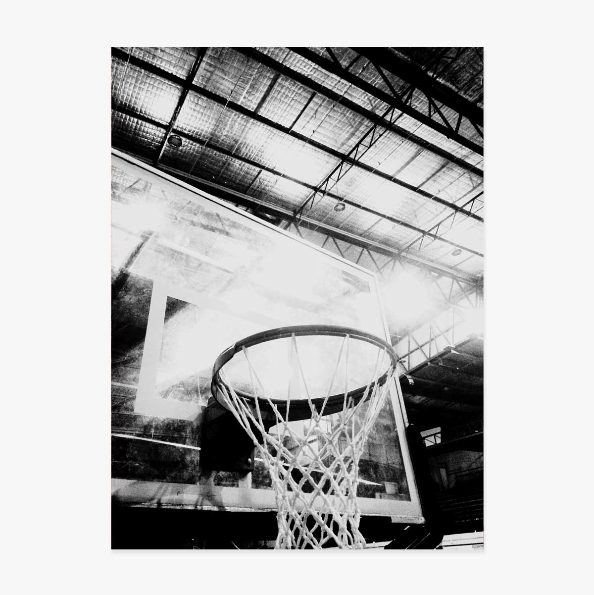 Póster de una canasta de baloncesto