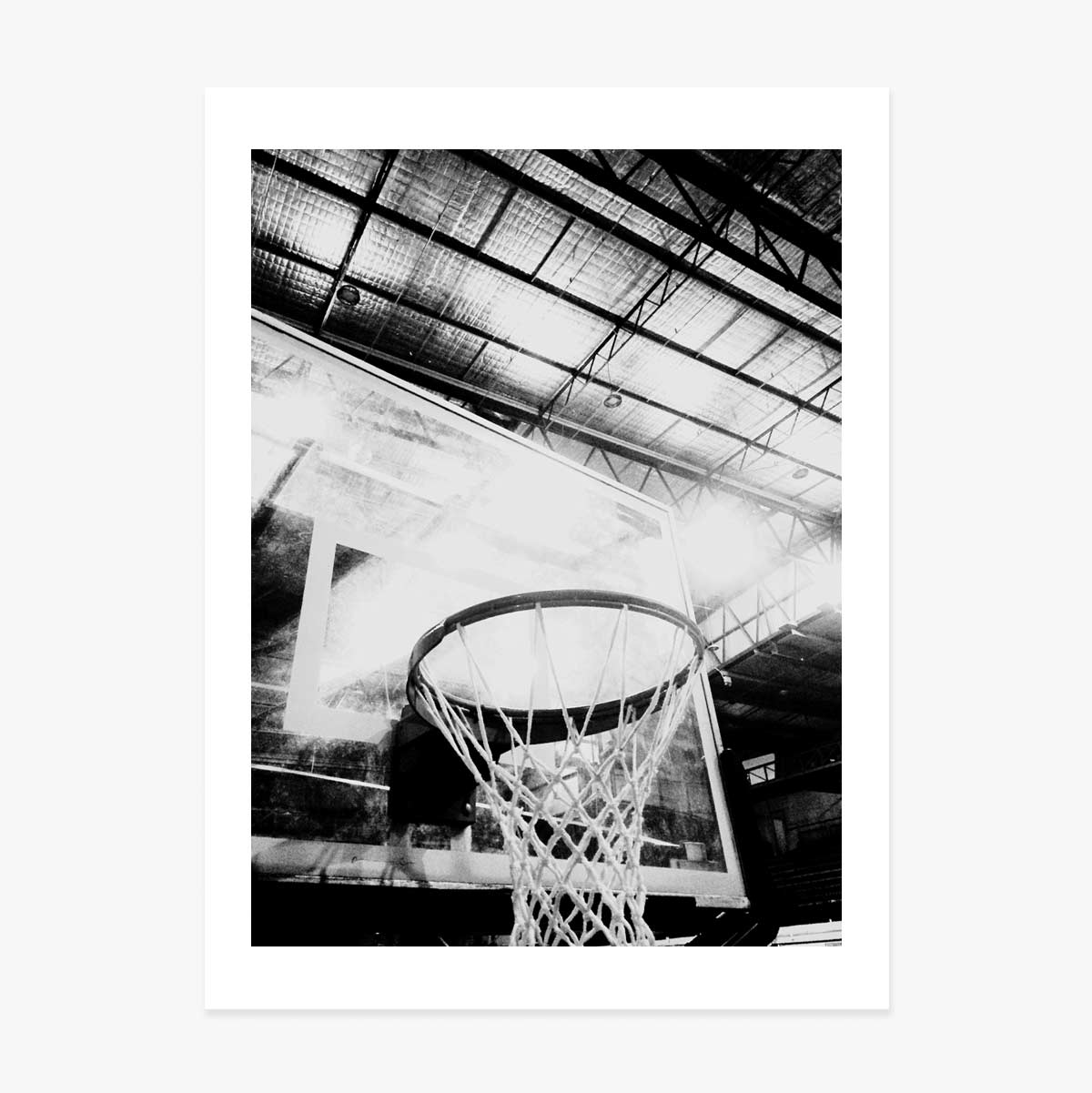 Póster de una canasta de baloncesto