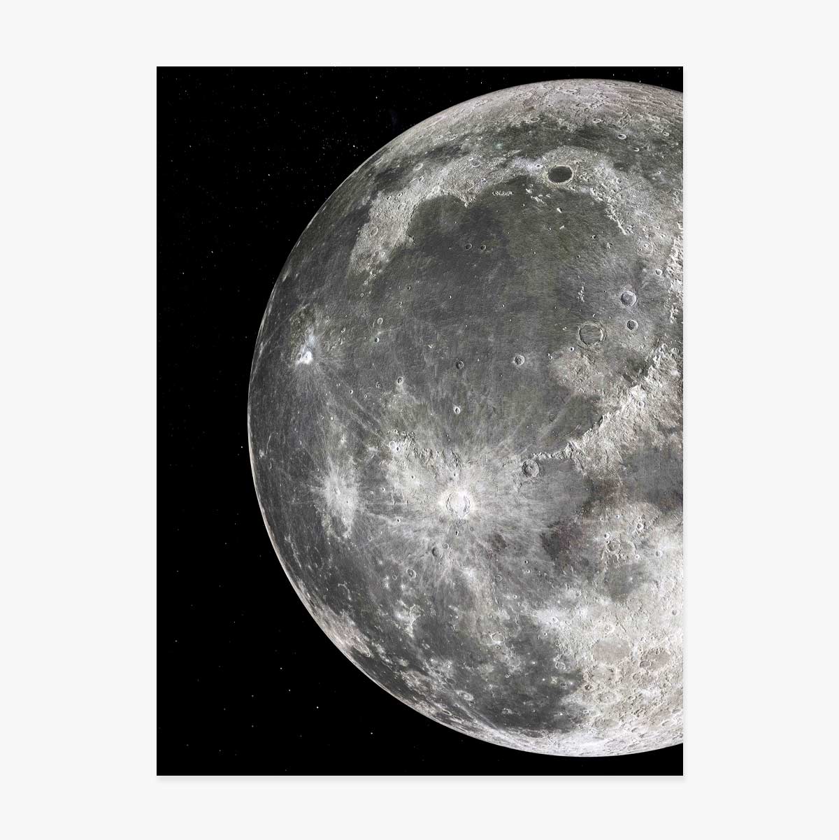 Póster «Detalle de la Luna»
