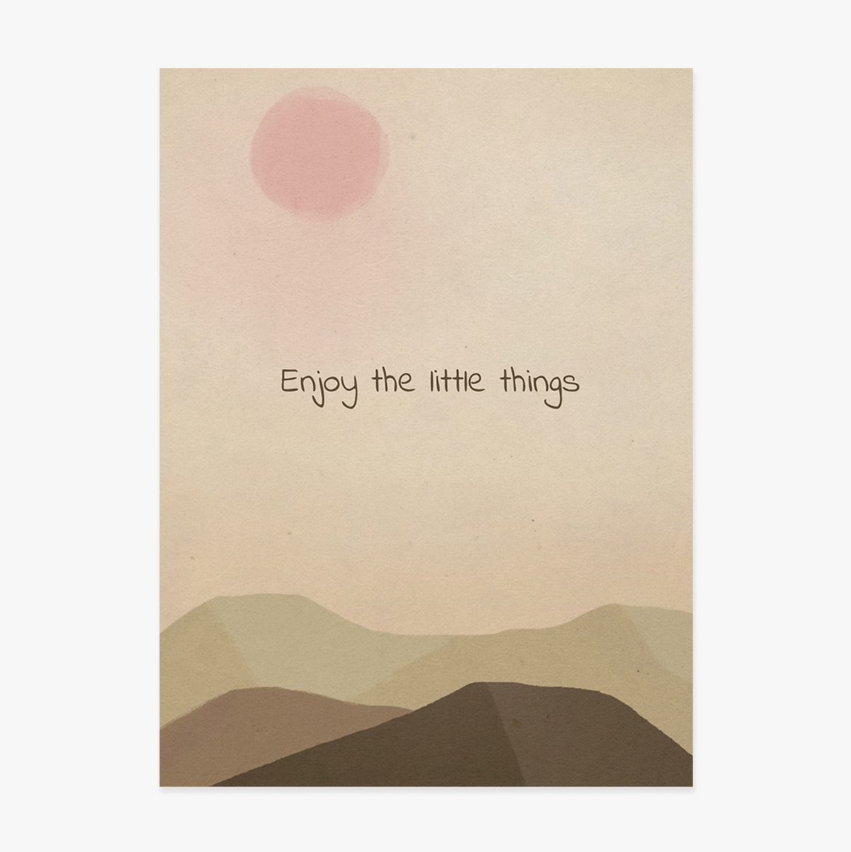 Póster «Disfruta de las pequeñas cosas»