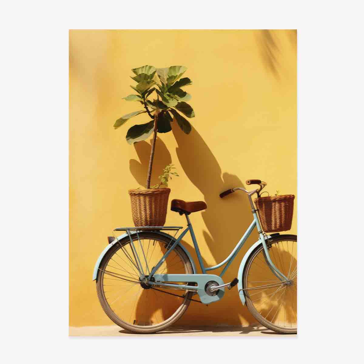 Póster de la bicicleta con la planta