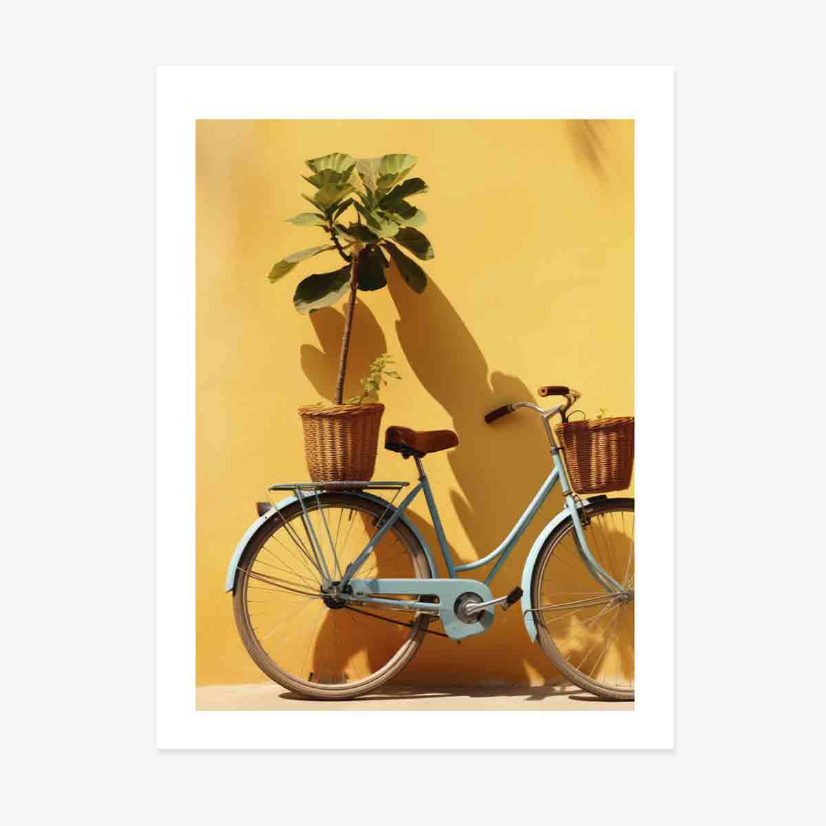 Póster de la bicicleta con la planta