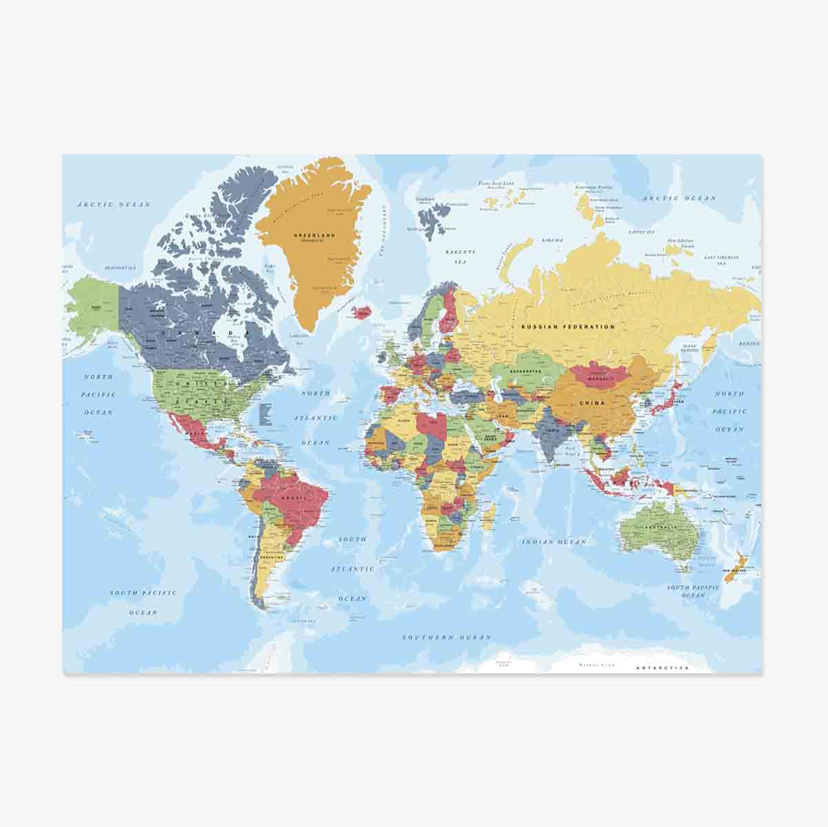 Póster: Mapa del mundo