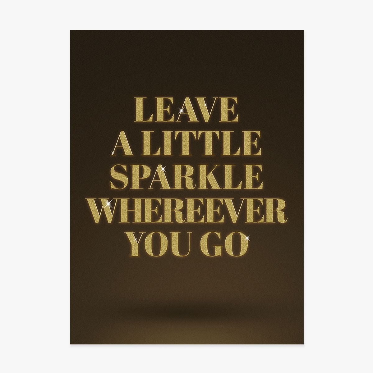 Cartel «Leave a spark»