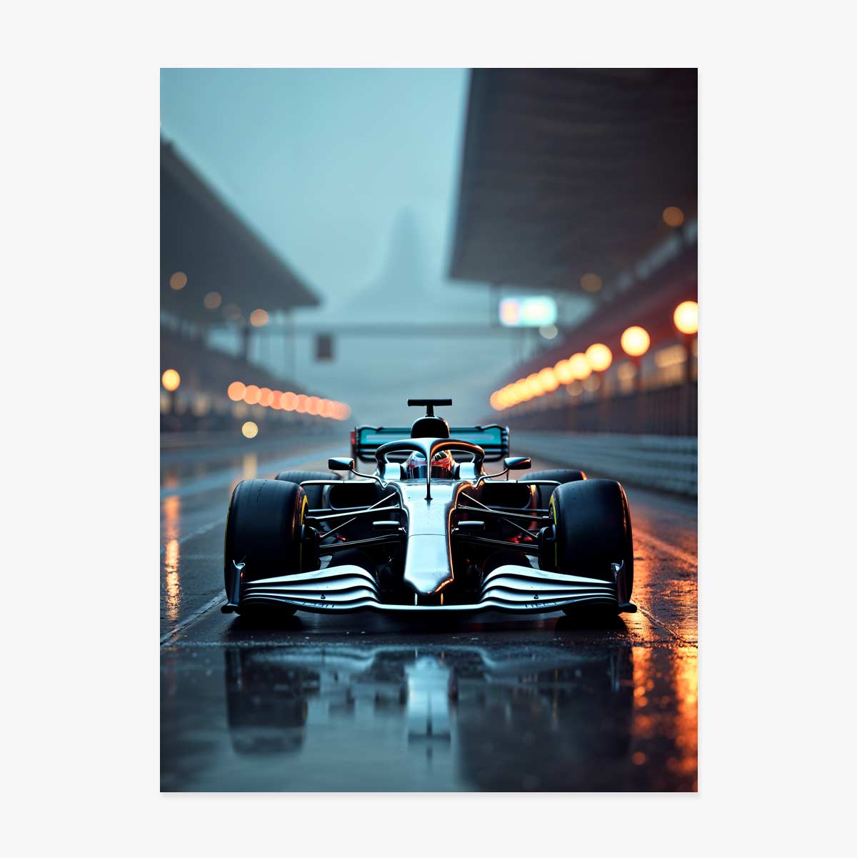 Póster de un coche de Fórmula 1