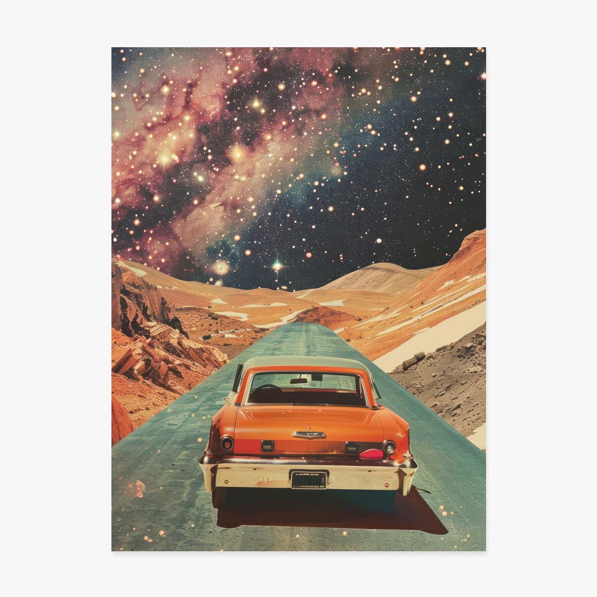 Póster: «El coche entre las estrellas»