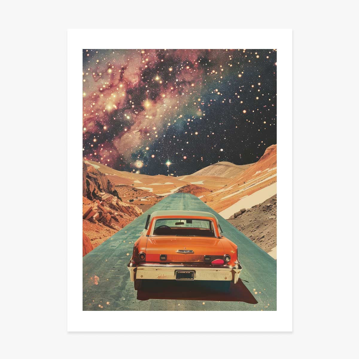 Póster: «El coche entre las estrellas»