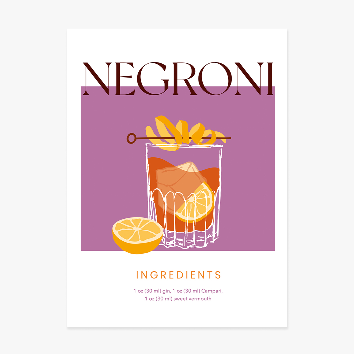 Póster de Negroni