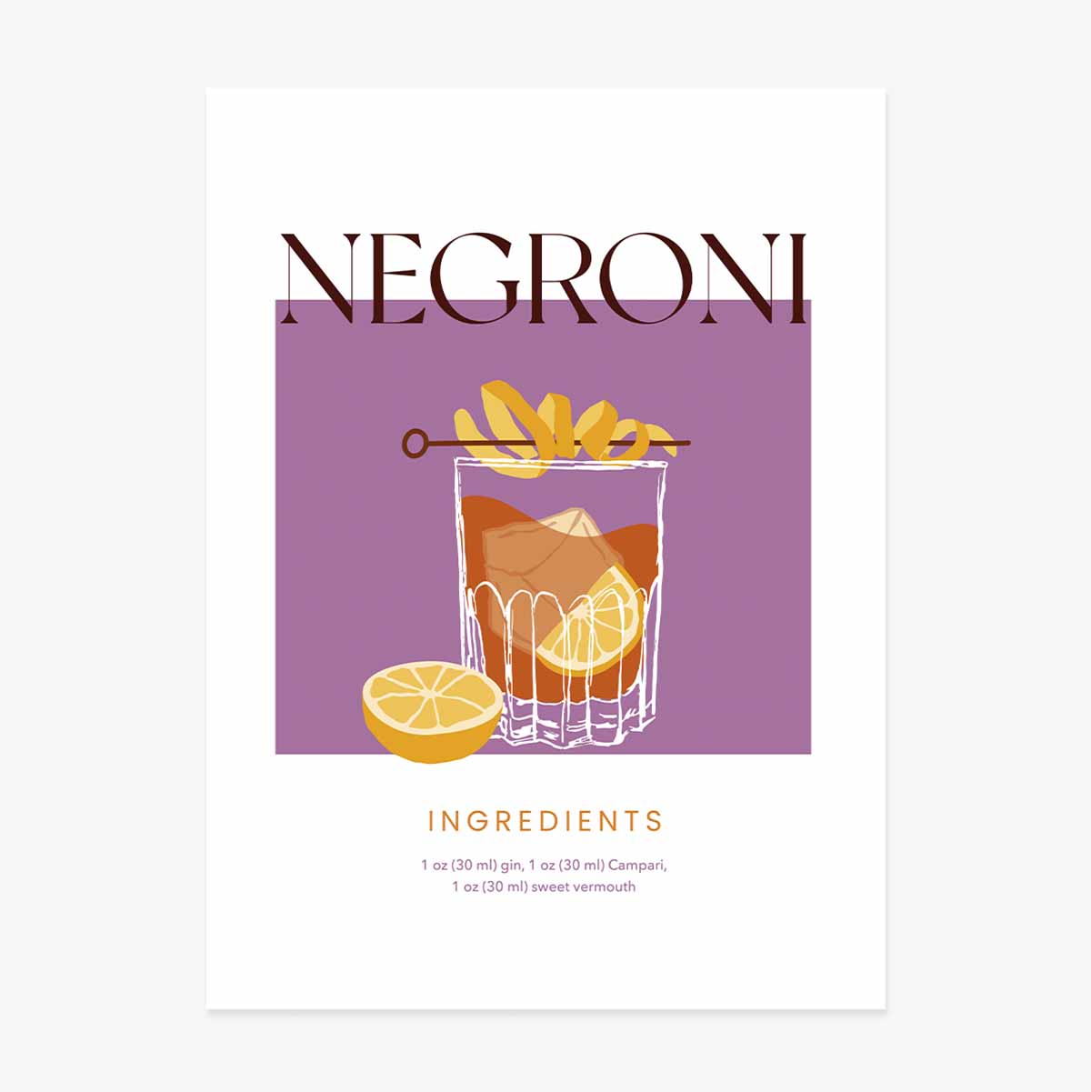 Póster de Negroni