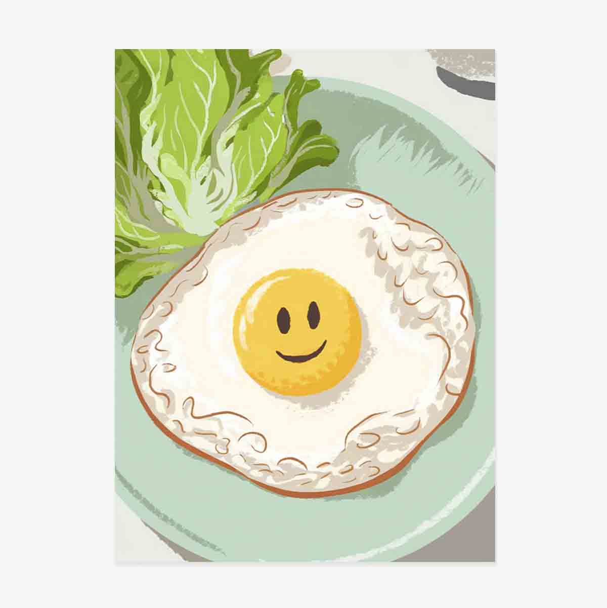 Póster «Huevo con ojo feliz»