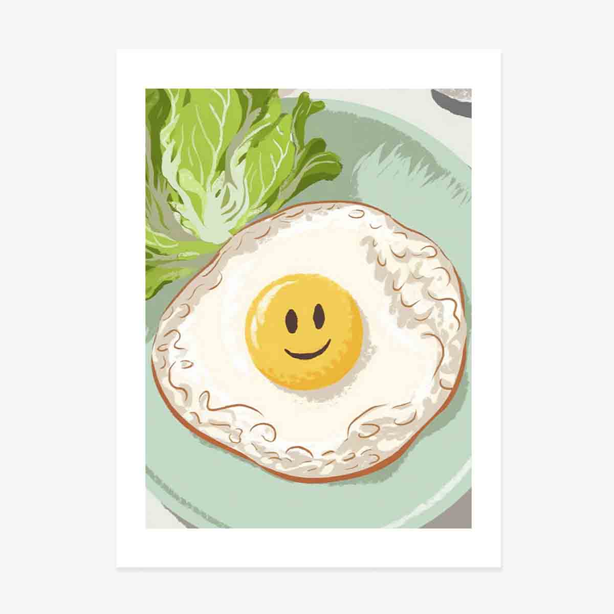 Póster «Huevo con ojo feliz»