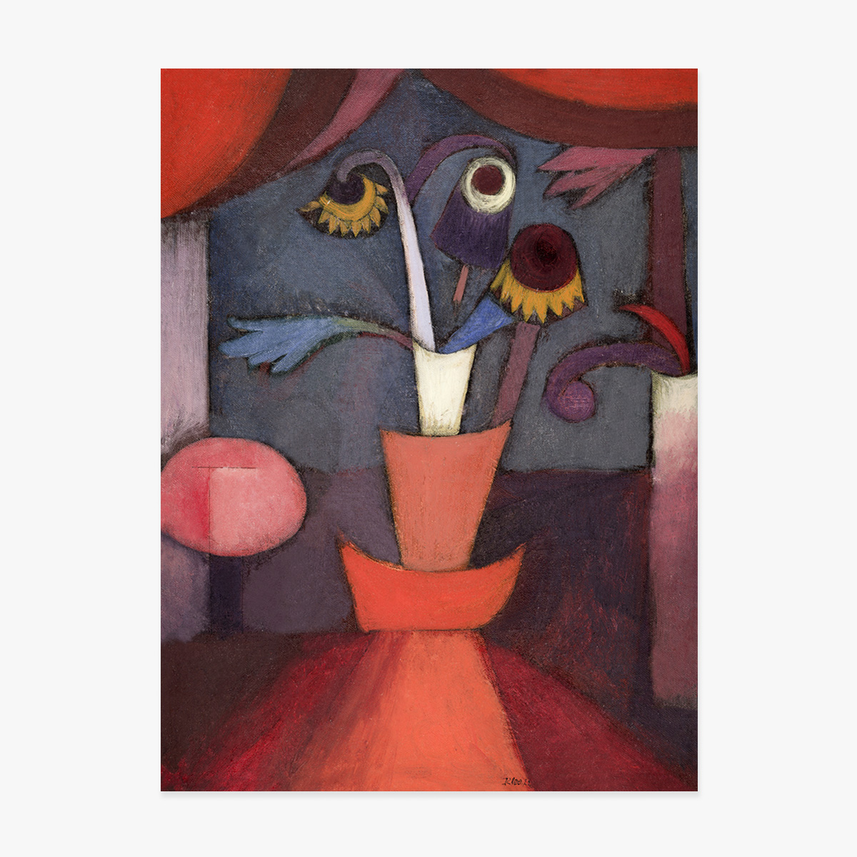 Cartel de Paul Klee, «Autumn Flower», 1922