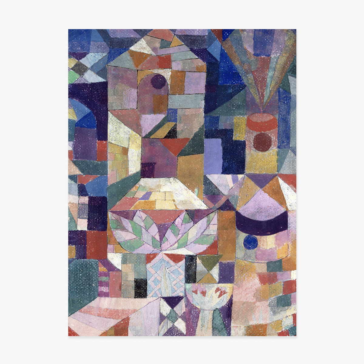 Cartel de Paul Klee, Burggarten, 1919