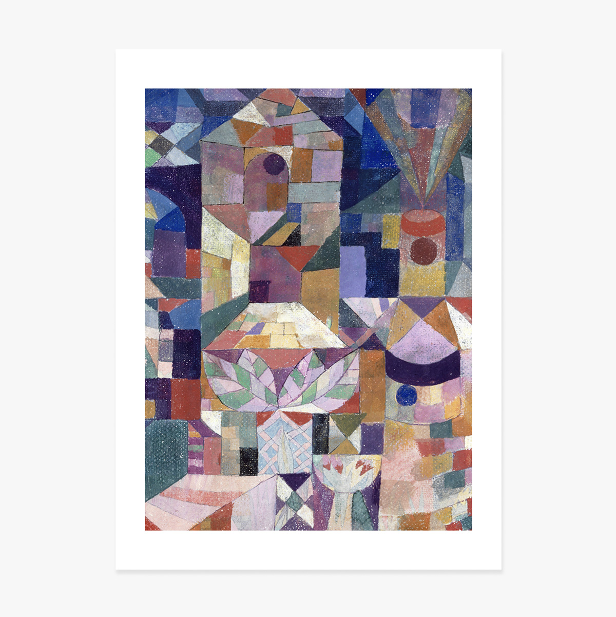 Cartel de Paul Klee, Burggarten, 1919