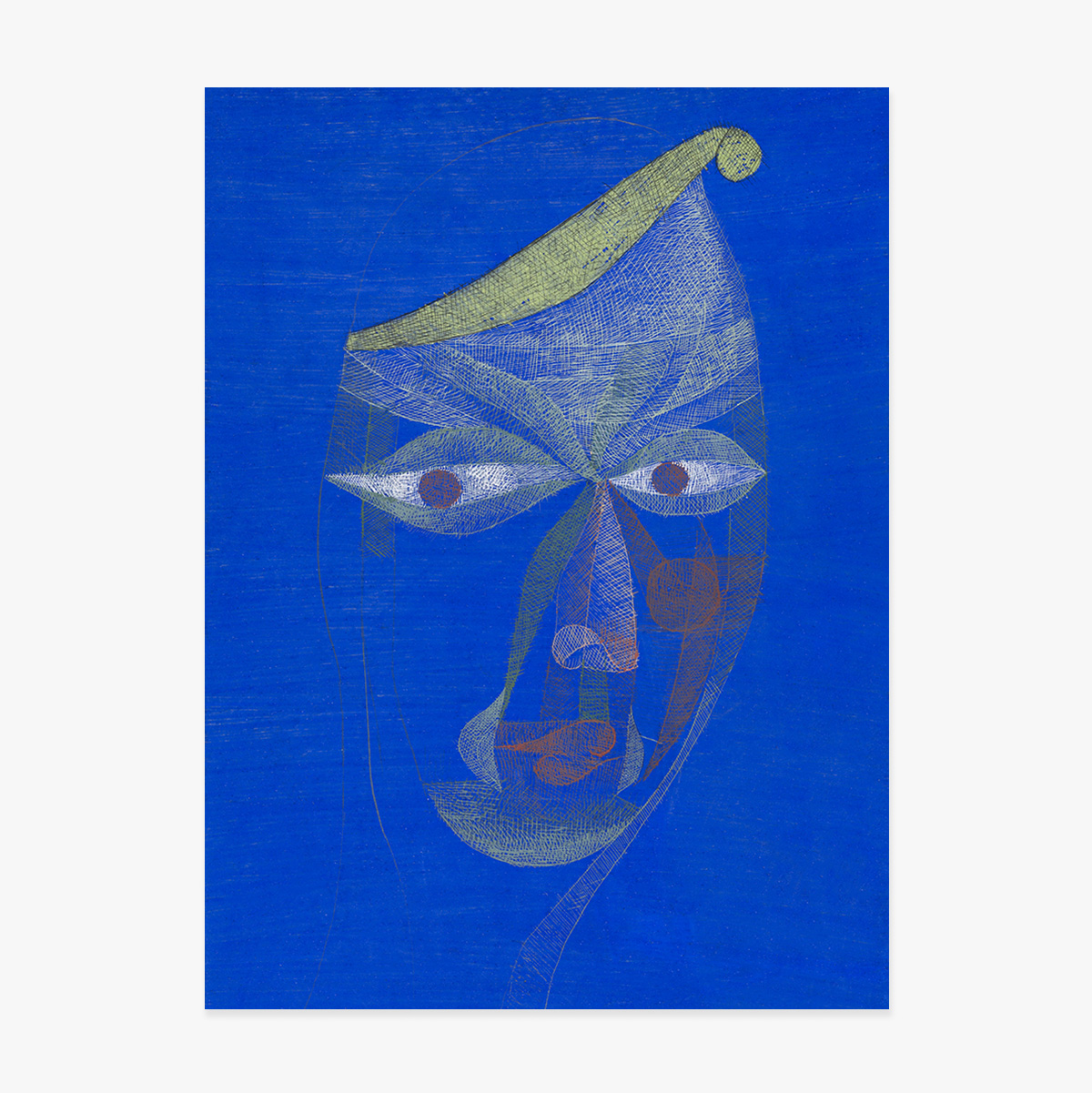 Lámina de Paul Klee, «Retrato de un oriental», 1924