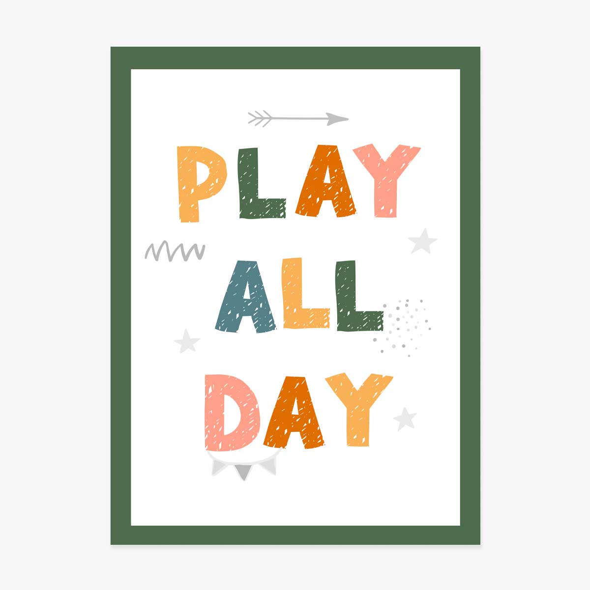 Cartel «Play All Day»