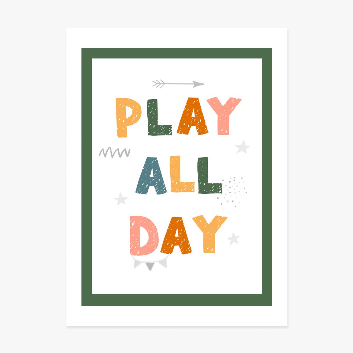 Cartel «Play All Day»