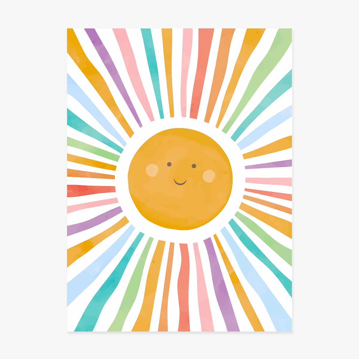 Póster «Sol de colores»