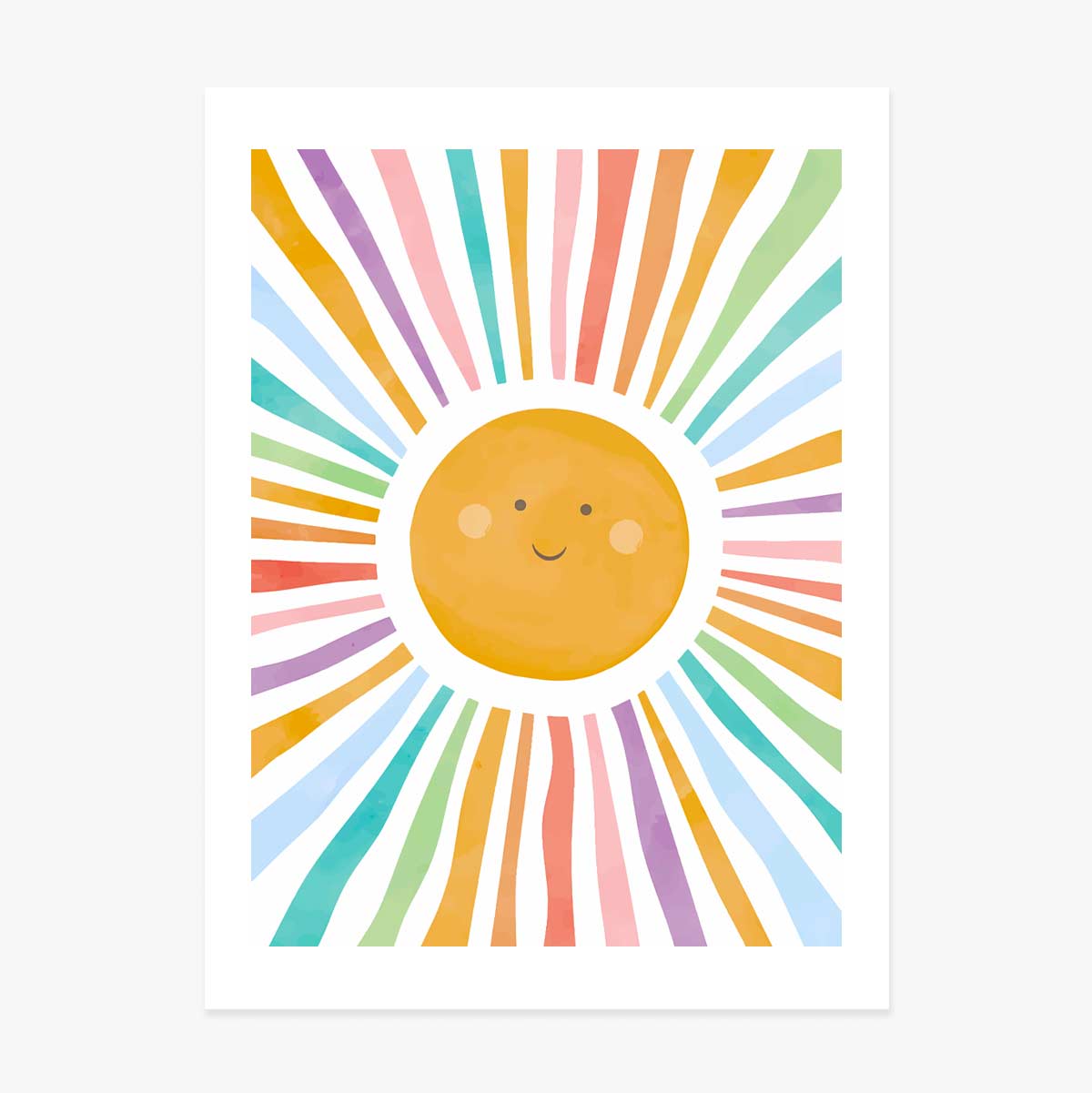 Póster «Sol de colores»