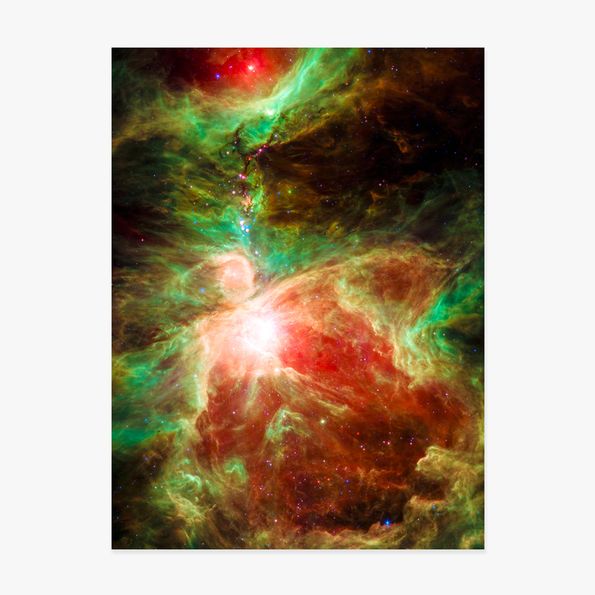 Póster «La nebulosa roja y verde»