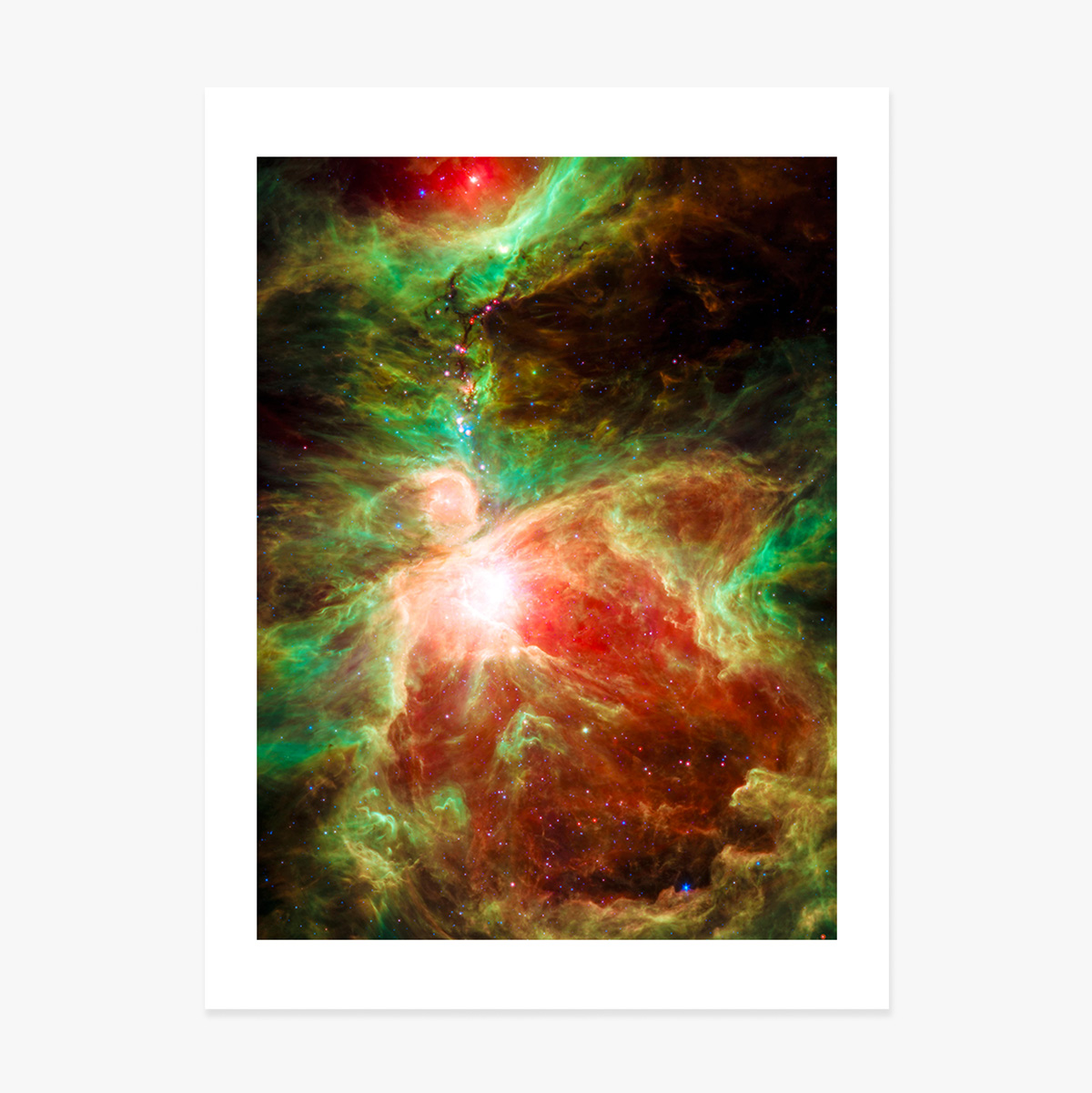 Póster «La nebulosa roja y verde»