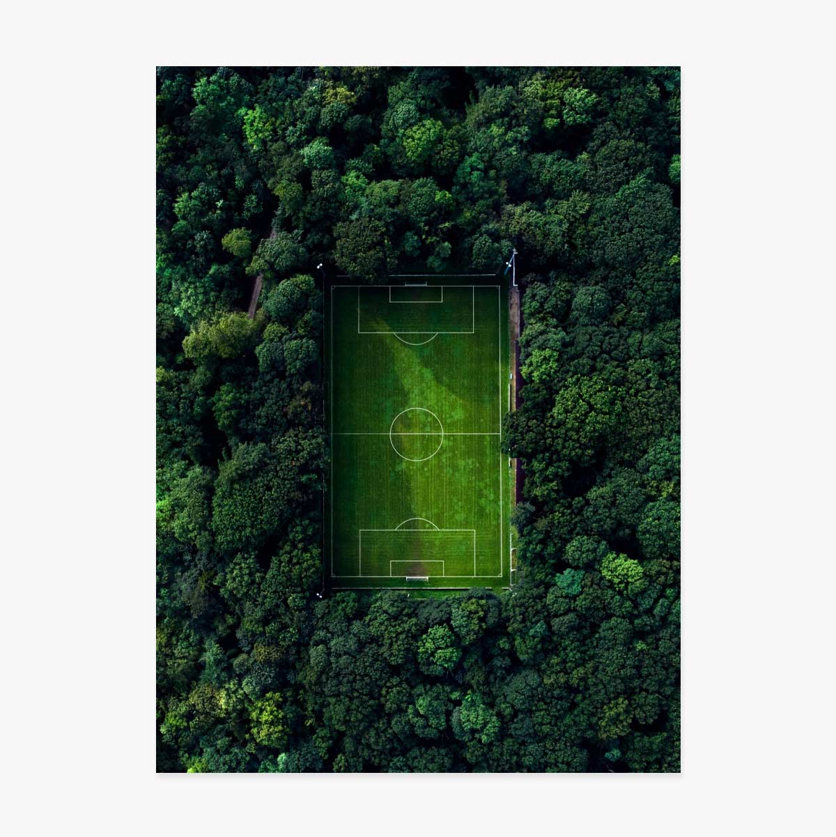 Cartel de campo de fútbol