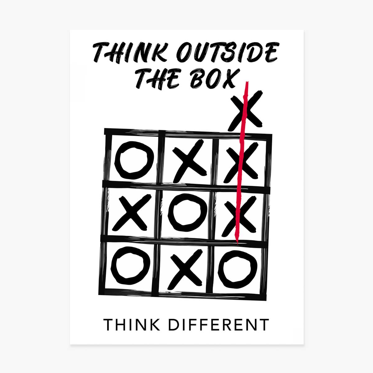Cartel «Think outside the box»