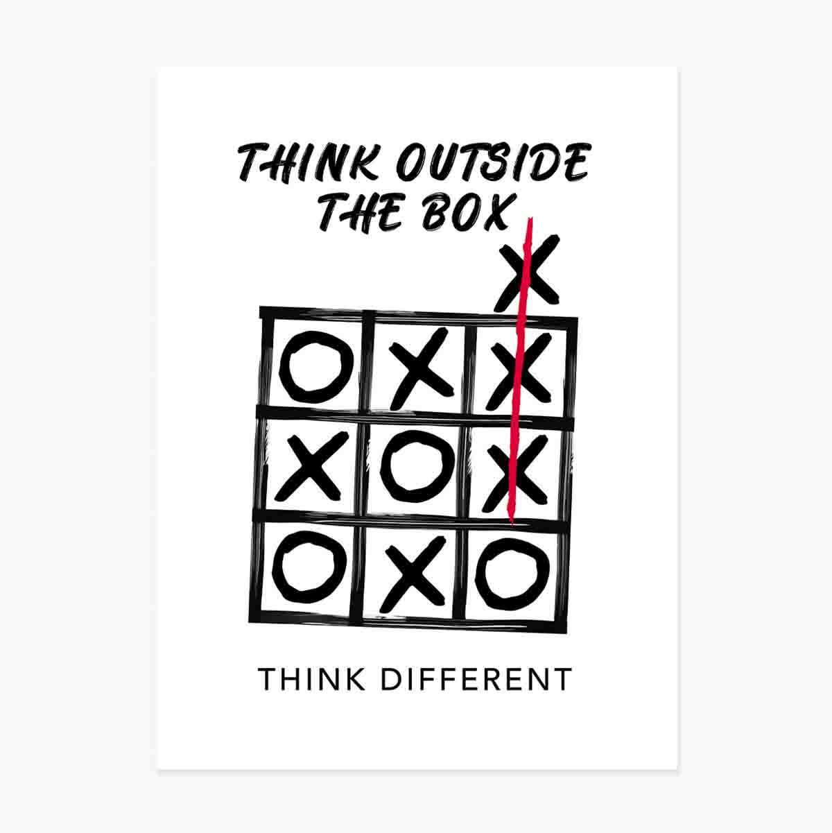 Cartel «Think outside the box»