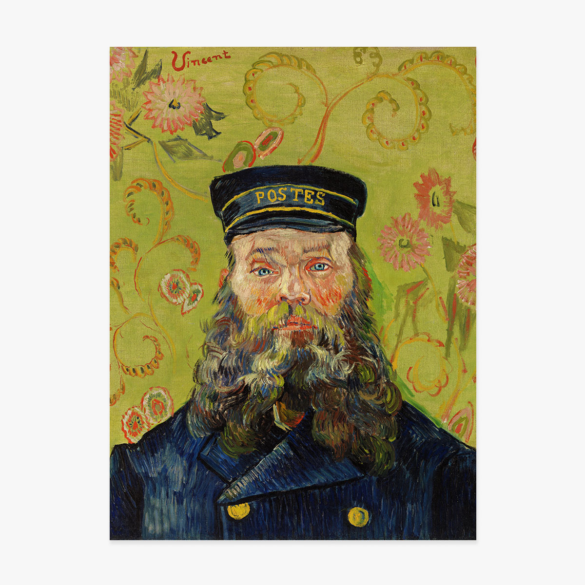 Póster de Vincent van Gogh, «El cartero Joseph Roulin», 1889