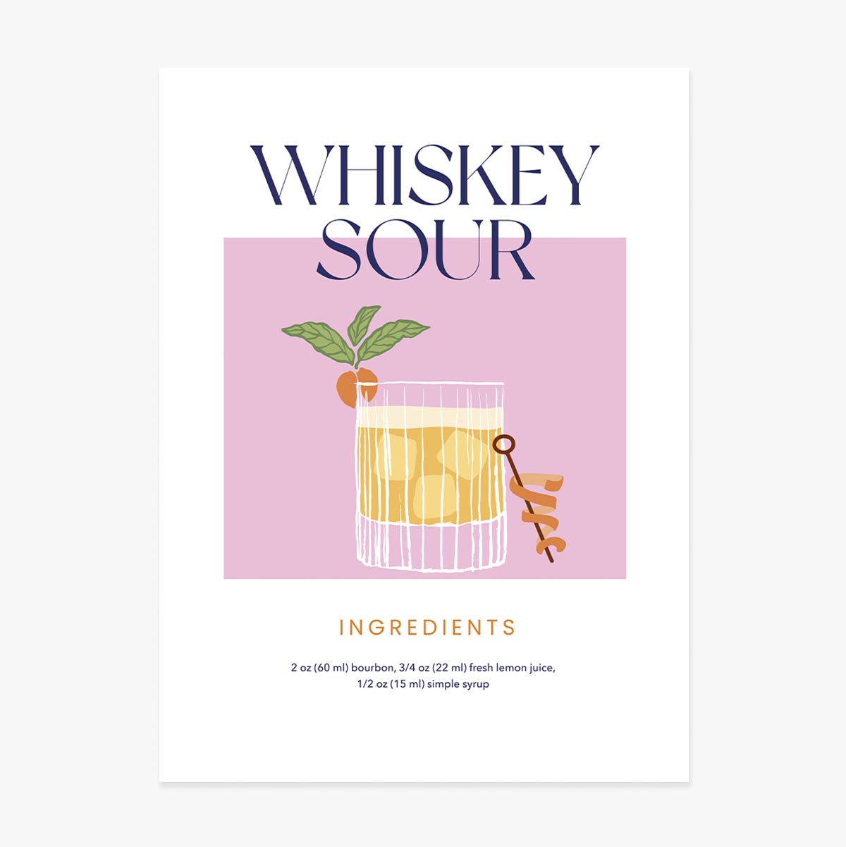 Cartel de Whiskey Sour